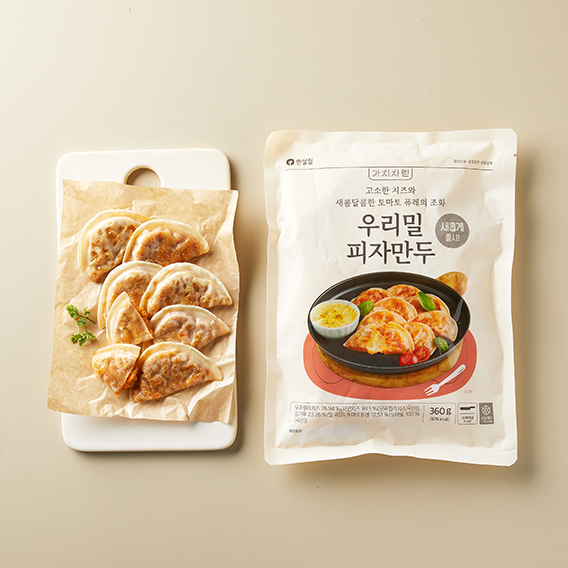 가치차린우리밀피자만두 제품 이미지