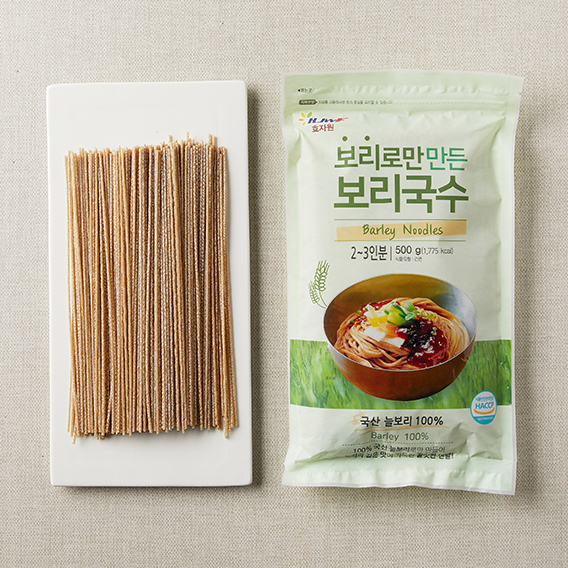 보리로만 만든 보리국수 제품 이미지