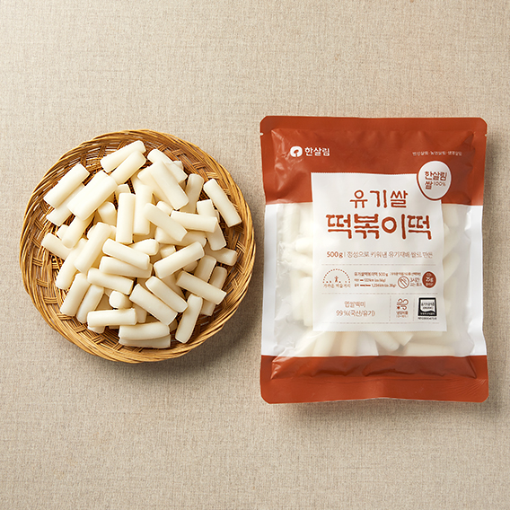 유기쌀떡볶이떡 제품 이미지